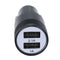 Metal Dual USB 2.1A Car Cigarette Lighter Adapter Charger(Black) A#S