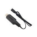 RC Drone 7.4V Battery Charge Charger Charging Cord Line USB Cable Black