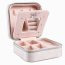 Portable Jewelry Case Travel Earring Ring Necklace Accessories Organizer Bo
