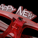 1pc Happy New Year LED Flashing Glasses Glowing Eye Glasses Light Up Kids To_