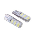2pcs 5W 6LED 5730 SMD W5W T10 Car Width Light Bulb Silicone LED Lamp