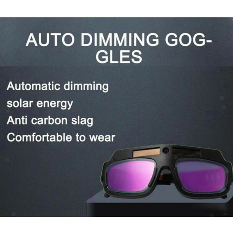 Automatic Dimming Welder Safety Glasses Goggles Anti-Glare Adjustable Frame