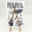 Coastline and lighthouse tower Silicone Stamp DIY Scrapbooking Photo Album*DecME