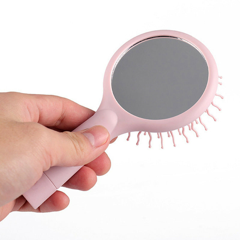 Mini Portable Pocket Comb Travel Massager Hair Brush Anti-Tangle for Women