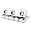 1 Set Marine Boat Deck Hinges Polished Satin Nickel Brushed Door Hinges 50x75 mm