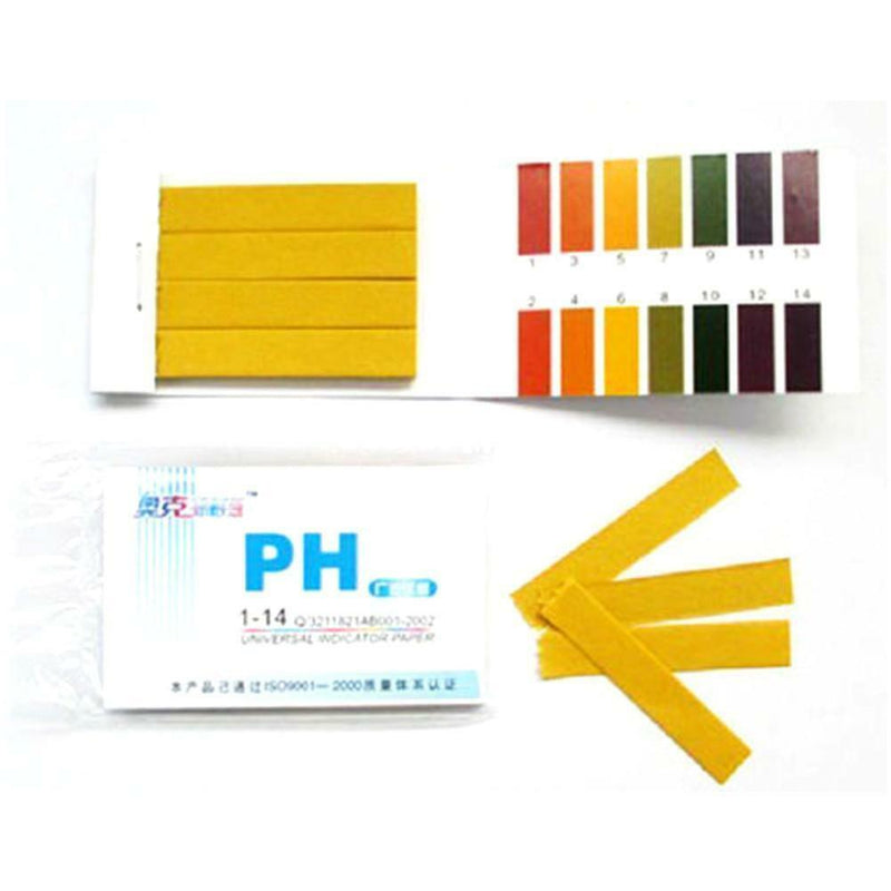 80x 1-14PH Tester Dipping Strips Aquarium Fish Tank Test Kit Acidity Alkali H2W7