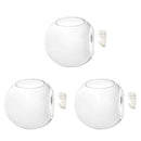 3x Wall Mounted Clear Glass Terrariums / Air Plant Globes / Hanging Candle