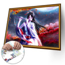 1000pcs DIY Woman Playing Flute Jigsaw Puzzle Toys Room Decoration Picture