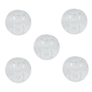 5pcs Thermal Glass Ball Tealight Candle Holder Holiday Wedding Decor 8cm