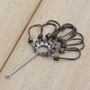 2pcs High Carbon Steel Sharp Explosion Hook Fishing Tackle Jig Hooks Set #8 #gib