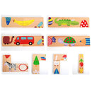 28pcs Children's Kids Dominoes Traditional Family Travel Game Fun Toys WEV