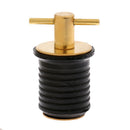 Brass & Rubber For Boat Hull/Livewell/Baitwell Drain Plug Turn-tite Plug