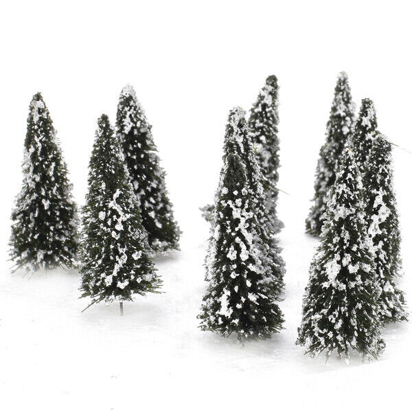 Lots 10 1/150 N Scale Scenery Cedar Trees Mini for Parking Street Layout
