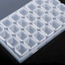 28-Grids Practical Nail Art Storage Case Removable For Jewelry  Box