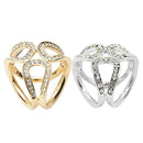 2 Pieces Fashion Lady Crystal 3- Rhinestone Scarf