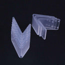 10pcs Clear Acrylic Earring Jewelry Display Rack Stand Holder+Protect Flim