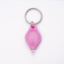 Mini Compact Keyring 2 Led Light Torch White Keychain Flashlight Portable L8X2
