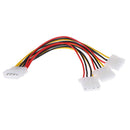 4 Pin IDE 1-to-3 IDE Female Power Supply Splitter Exentsion  Adapter Cable JR