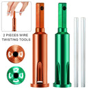 2pcs Automatic Peeling Cable Stripping Terminals Electrician Wire Twisting Tool