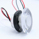 2x LED Round Courtesy Light Stair Deck Light Warm White for Marine outdoor