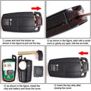 For BMW CAS3 Car Key BMW Key KR55WK49127 868Mhz