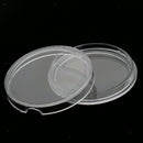 100pcs 28mm Plastic Clear Round Coin Capsules Containers Coin Protector Case