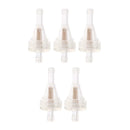 10 Pieces Clear Motorcycle Inline Gas Fuel Filter for 1/4'' 6mm Line Hose