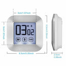 Touch screen digital kitchen timer smart large screen LCD display backlight B8B4