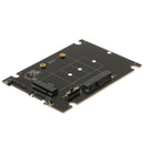2xmSATA/M.2 2242/2260/2280(NGFF)to SATA III Convertor Adapter Card SSD Black
