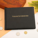 240 Grids PVC Coin Collection Book Money Holder Penny Storage Album (Black)