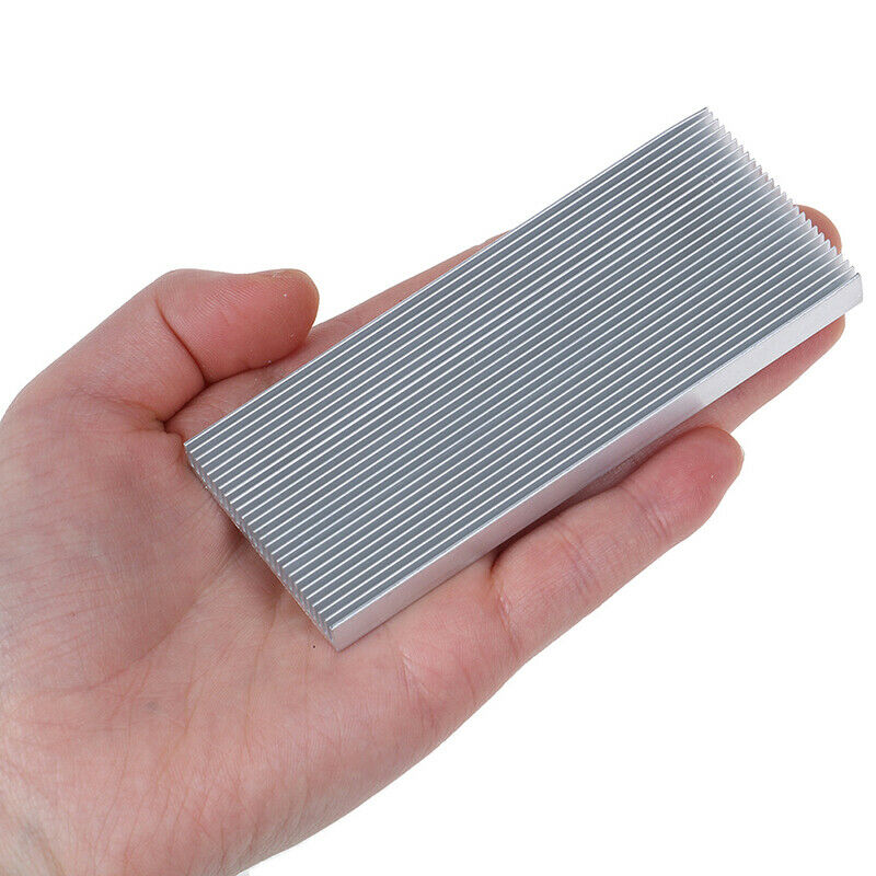 100x41x8mm Aluminum Heat Sink Heatsink for High Power LED Amplifier IC ChipJ Kw