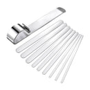 10Pcs Bracelet Blank DIY Cuff Bracelet w/Bending Bar Metal Stamping DIY Bracelet
