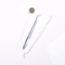 3Pcs Dental Instruments Mouth Mirror Probe Tweezers Tooth Teeth Clean Hygiene