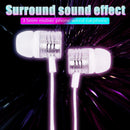 3.5mm Wired Earphones Super Bass Stereo In-Ear Earbuds for Phone (White)