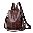 Womens Backpack Purse Pu Leather Anti-Theft Backpack Casual Satchel School