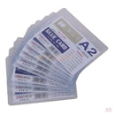 Pack of 50Pcs Plastic Pocket Wallet ID Card Pass Badge Holder Case Sleeves A2