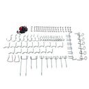 50Pcs Pegboard Hooks Assortment Peg Board Attachments Pegboard Hooks Set Wa