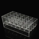 24 Trapezoid Clear Makeup Display Lipstick Case Cosmetic Organizer Holder A