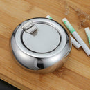 Windproof Ashtray Stainless Steel Modern Tabletop Ashtray Indoor Outdoor Ashtray