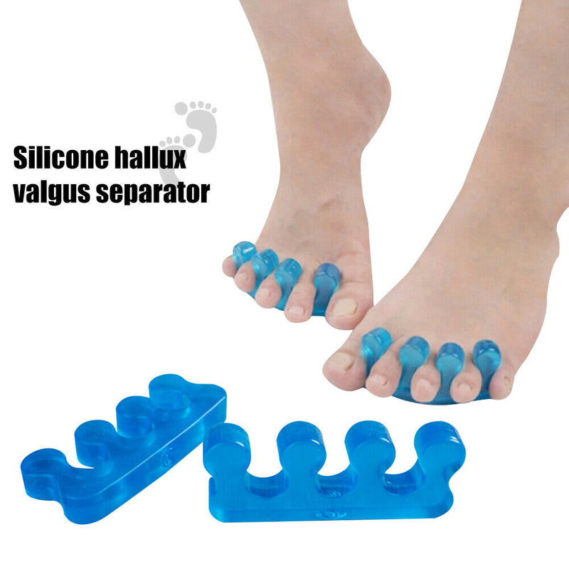 1pair Toe Separator Foot Soft Silicone After Sports Straightener Spacer Pedicure