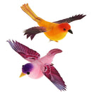 2Pcs Spreading Wings Artificial Feather Foam Bird Home Garden Wedding Decor
