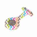 Wave pattern Silicone Nurses Brooch Tunic Fob Pocket Watch Stainless Dial