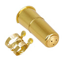Brass Tenor Sax Saxophone Mouthpiece Protective Cap Cover with Ligature