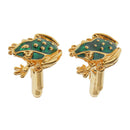 Novelty Mens Stainless Steel Cufflinks Fancy Frog Toad