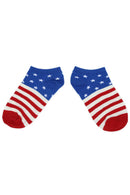 Pair of Fashion USA Flag Star Stripe Pattern Socks For Men