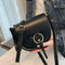 Women'S Semi-Circle Crossbody Bag Solid Color Pu Leather Handbag Ladies Mes K1S5
