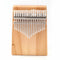 17 Keys Kalimba Musical Instrument Pine Wood Thumb Finger Piano (Dark Wood)