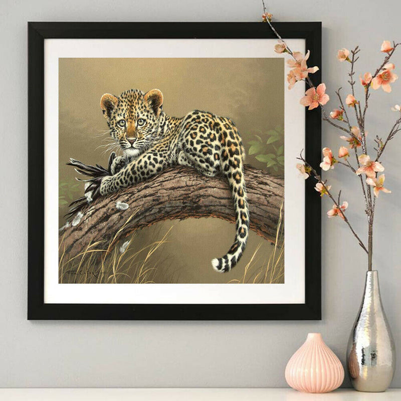 Tiger 5D DIY Full Round Drill Diamond Painting Embroidery Cross Stitch Kits