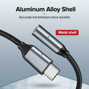 USB-C Type C to 3.5mm 1/8" Aux Audio Jack Active DAC Adapter Cable Headphon X1Y3