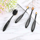 4pcs Woman Toothbrush Foundation Brushes Make Up Brushes Set Face Powder Bl